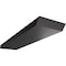 Ekena Millwork 2 1/2"W x 10"D Hidden Floating Steel Heavy Duty Bracket, Powder Coated Black BKTM02X10HFPBL - alternate 1